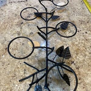 Black Metal  Candle Holder